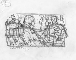 Juan Giménez - Etude, 14 - Original art