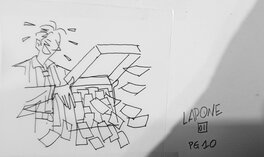 Antonio Lapone - Case de la série A.D.A - Planche originale