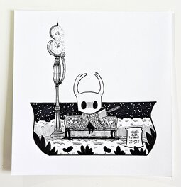 oTTami - Dessin original de l'Inktober 2025 : Le Chevalier d'Hollow Knight par oTTami ! - Original Illustration