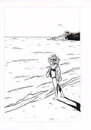 Lucas Harari - La dernière Rose de l’été – illustration originale de quatrième de couverture - Original Illustration