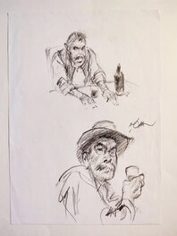 René Follet - L'affaire Dominici - Original Illustration