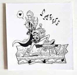 oTTami - Dessin original de l'Inktober 2025 : Assurancetourix par oTTami ! - Original Illustration