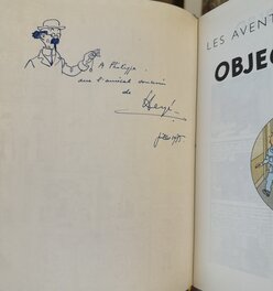 Hergé - Tintin objectif lune - Planche originale