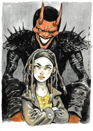 José Homs - Coral et le Diable - Illustration originale