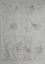 Planche originale, crayonné Tracnar et Faribol: Stratus