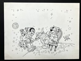 Cavazzano : Pif et Hercule dans l'espace