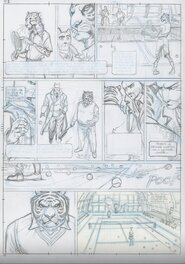 Juanjo Guarnido - Blacksad Tome 2 Planche 19 - crayonné - Comic Strip