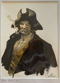 Mathieu Lauffray - Long John Silver - Commission pour Coffret Raven - Illustration originale