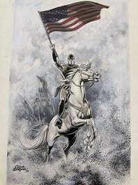 César Spadari - The Phantom honors the victims of the World Trade Center - Comic Strip