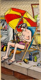 Frank Margerin - Couverture Metal Hurlant avec Lucien de Margerin - Couverture originale