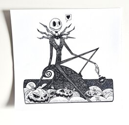oTTami - Dessin original de l'Inktober 2025 : Mr Jack par oTTami ! - Illustration originale