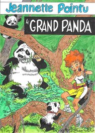 Marc Wasterlain - Jeannette Pointu - Couverture Le Grand Panda - Couverture originale