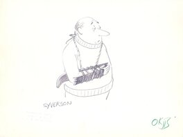 Henry Syverson - Ski accident - Original Illustration