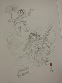 Sébastien Morice - Dédicace Sébastien morice ROJAVA - Planche originale