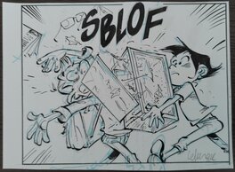 Simon Léturgie - Case originale Les Profs tome 28 - Comic Strip