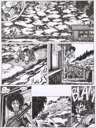 Frederik Peeters - Saint-Elme - La vache brûlée - Planche originale