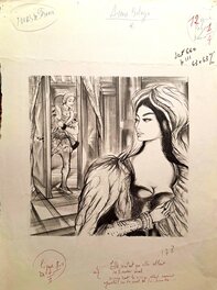 Jacques Grange - Anne Boleyn -Elle sentait qu'elle allait se trouver mal... - Original Illustration