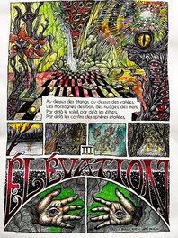 Gama Benzeno - Elévation, Charles Baudelaire - les fleurs du mal, mise en couleur de la planche originale 1/3 - Mise en couleur