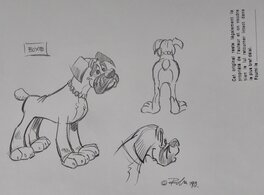 Jean Roba - Boule et Bill : Boxie - Illustration originale