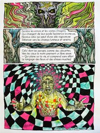 Elévation 1/3, Charles Baudelaire - les fleurs du mal, mise en couleur de la planche originale