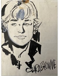 Hugo Pratt “Clara Browne” young Gisele Dester in the back of a Ticonderoga pag