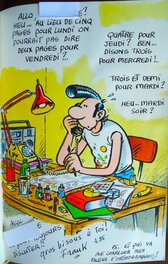 Frank Margerin - Livre d'or ( 69 ) et fin - Œuvre originale