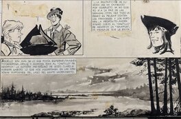 Hugo Pratt - Ticonderoga - Planche originale