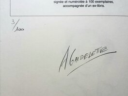 Album numéroté 3/100 et signé