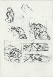 Blacksad, Tome 1, planche 8 - étude à la mine de plomb 1