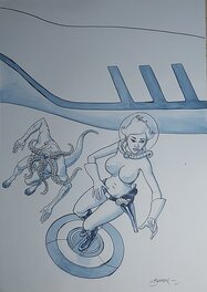 Dominique Bertail - Infinity 8 - Illustration originale