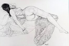 Riccardo Mannelli - Shining suspention - Illustration originale