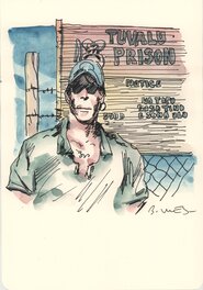 Bastien Vivès - Bastien VIVES - Corto Maltese  Le jour d'avant -25 - Original Illustration