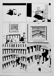 Marc-Antoine Mathieu - Zoom dans le rêve de Julius - Planche originale