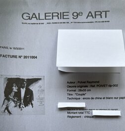 Facture de galerie du 9eme art Facture de galerie du 9eme art