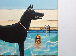 Detail du Chien Noir par Loustal Detail du Chien Noir par Loustal