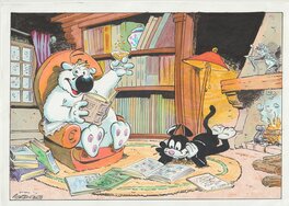 Michel Rodrigue - Carte de vœux - Illustration originale