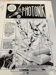Ciro Tota - Photonik page de titre du cinquième épisode - Planche originale