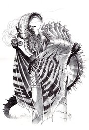 Dragon fumant la pipe