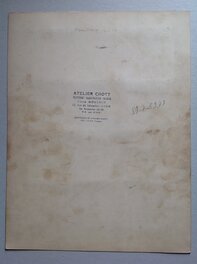 Le Verso de la Planche 10 (11/12) du FANTAX 12 , avec Tampon de Pierre Mouchot