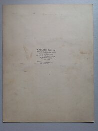 Le Verso de la Planche 3 (4/12) du FANTAX 12 , avec Tampon de Pierre Mouchot