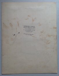 Le Verso de la Planche 5 (6/12) du FANTAX 12 , avec Tampon de Pierre Mouchot