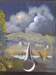 Karel Thole - Preliminare di Copertina per Romanzo di Fantascienza (Urania) - Original Cover