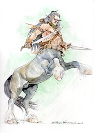Alessia de Vincenzi - Les taureaux de Minos - Original Illustration