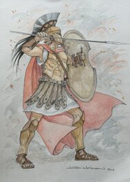 Alessia de Vincenzi - Les taureaux de Minos - Original Illustration