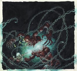 Olivier Ledroit - Album "Requiem" - Planche 07 du Tome 03 - Planche originale