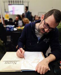 Nicolas Demare en dédicace à ValEnBulles 2025