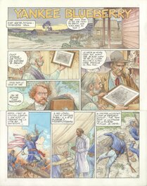 Michel Blanc-Dumont - Mini récit en deux planches de la Jeunesse de Blueberry - Planche 01 - Planche originale