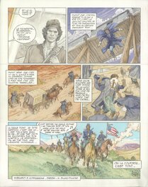 Michel Blanc-Dumont - Mini récit en deux planches de la Jeunesse de Blueberry - Planche 02 - Planche originale