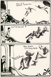 Edmond Baudoin - Salade niçoise, Villa des Anges - Planche originale