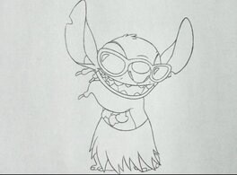 Studios Disney - Film Stitch (2002) - Dessin de production - Illustration originale